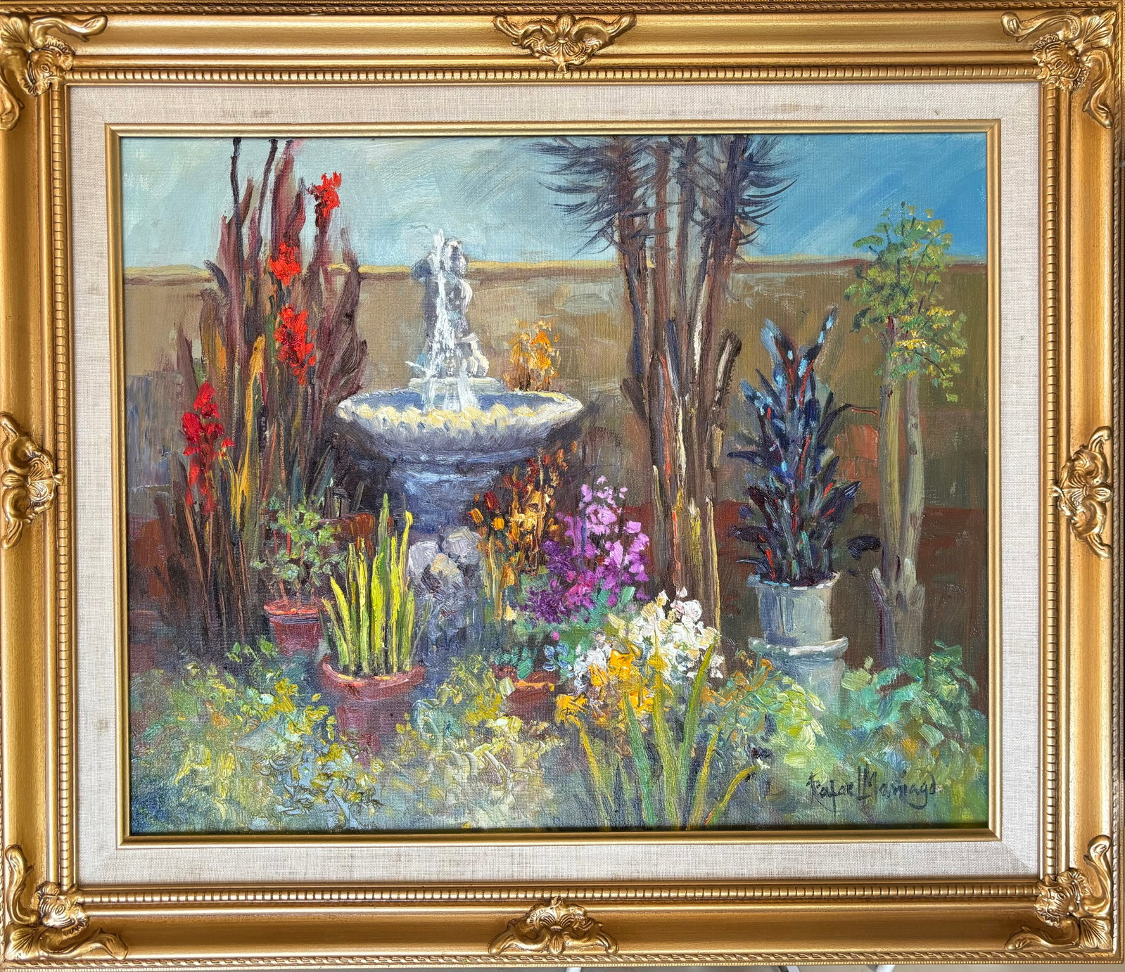 Rafael Maniago (Filipino 1944) Original oil Painting on canvas: Rafael Maniago (Filipino 1944) Original oil Painting on canvas Original Oil by Rafael Approx 20x24 inches. Original oil one of a kind. Hand signed by the artist. Custom framed. Includes certificate of