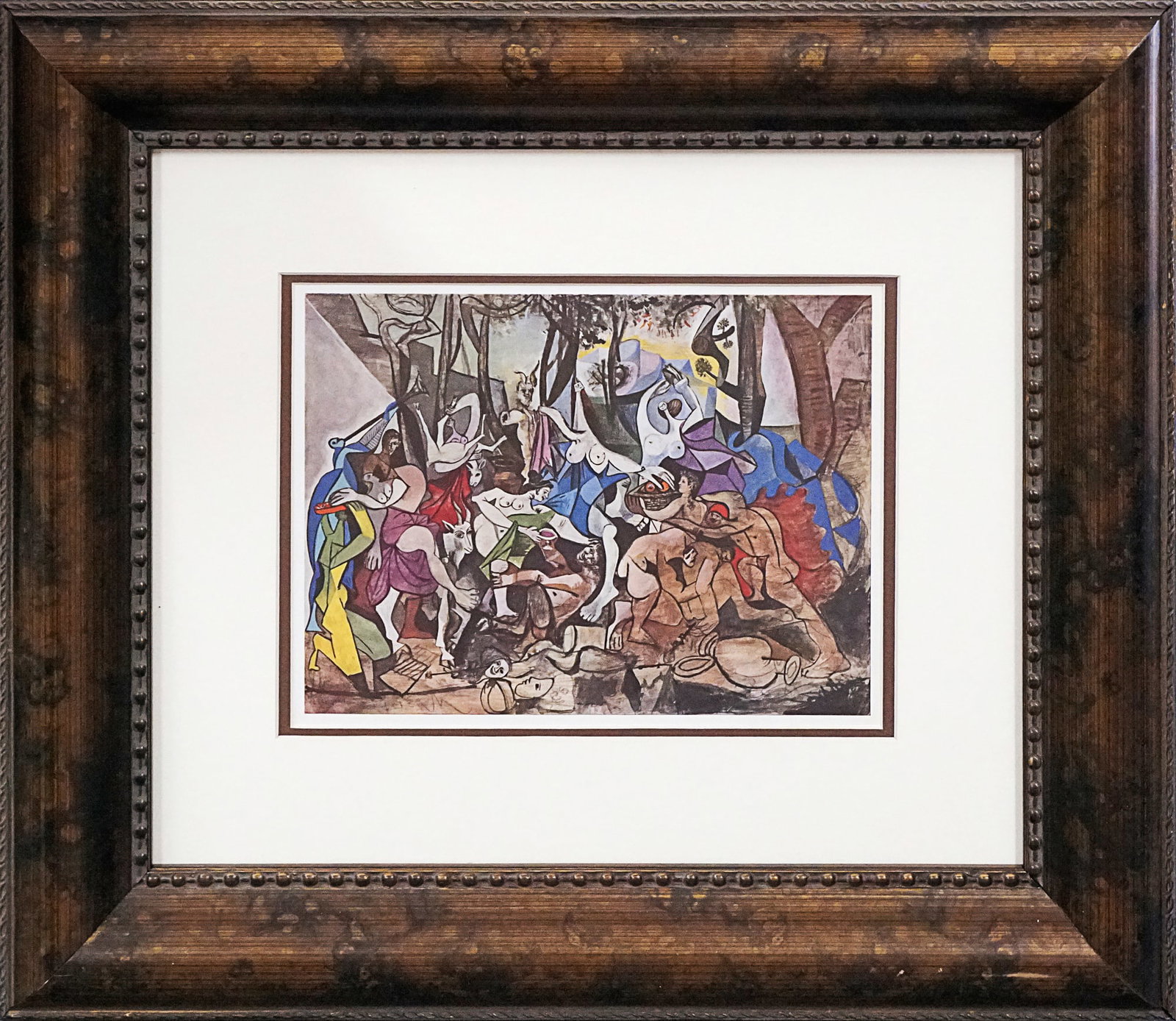 Pablo Picasso (Spanish 1881-1973) Color Plate Lithograph: Pablo Picasso (Spanish 1881-1973) Color Plate LithographPablo Picasso Color Plate Lithograph Approx 26x20 inches. Custom framed. Includes Certificate of Authenticity. Art Artwork Artist.