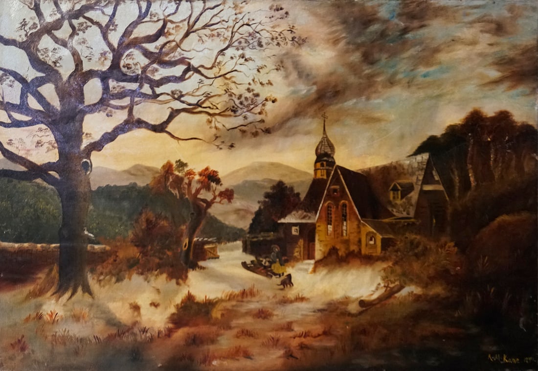 AM Kane oil painting on canvas: AM Kane oil painting on canvas 30x 20 inches Hand signed. Includes provenance. thur Art Artwork Artist.