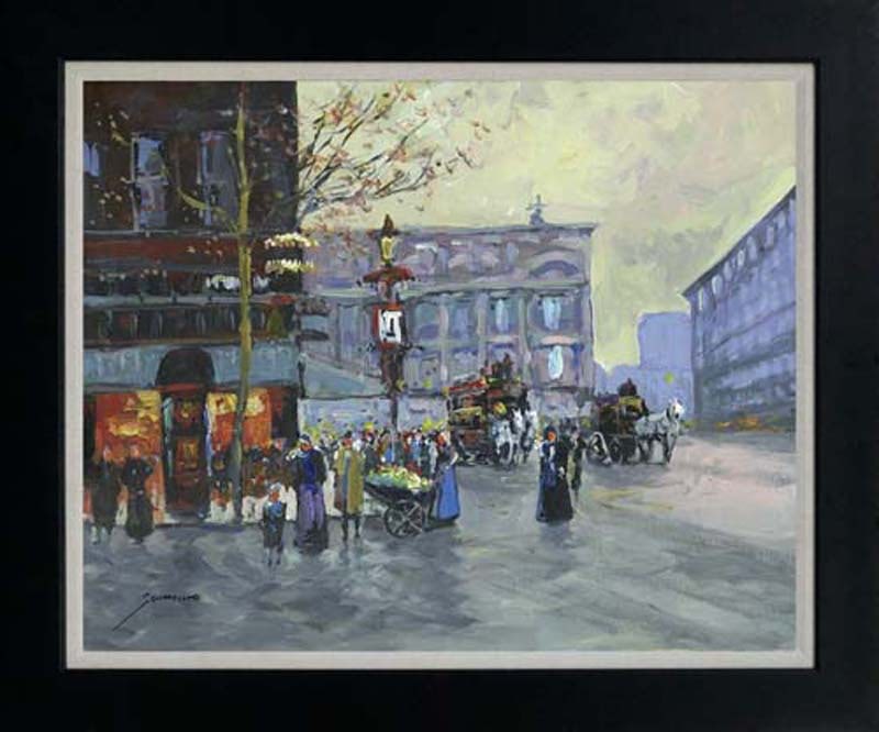 Michael Schofield (American 1947) Hand Embellished Painting oil painting on canvas: Michael Schofield (American 1947) Hand Embellished Painting oil painting on canvas Hand signed by the artist. One of a kind original. Approx 20x24 image. Includes certificate Custom framed. This work 