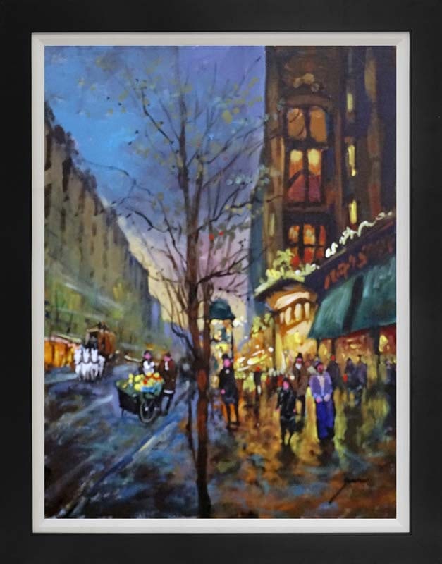 Michael Schofield (American 1947) Hand Embellished Painting on canvas: Michael Schofield (American 1947) Hand Embellished Painting on canvas Limited Edition. Approx 26x30 inches. Hand signed by the artist. Includes Certificate of Authenticity. Custom framed. This work wa