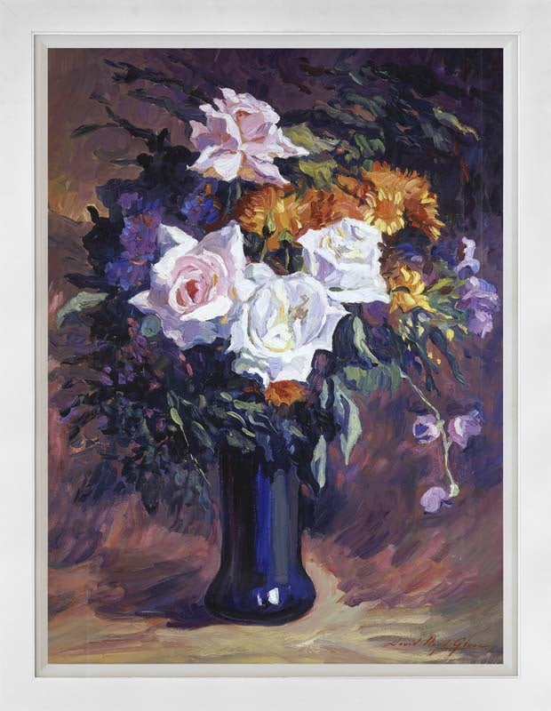 David Lloyd Glover (American 1949) Antique Roses Mixed media original by David Lloyd Glover (1 of 1)