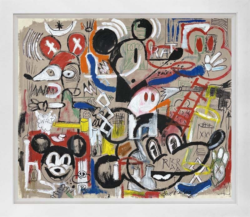Gino Perez (Mexican-American 1977) Original Painting on canvas: Gino Perez (Mexican-American 1977) Original Painting on canvasOriginal Painting on canvas by Gino Perez. Hand signed by the artist. One of a kind original. Approx 30x34 inches image size. Custom frame