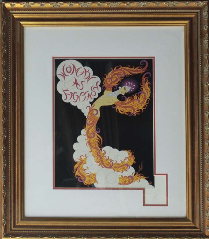 Erte (Russian-French-1892-1990) Lithograph after Erte Fantasy Dancer (1 of 1)