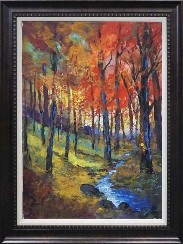 Michael Schofield (American 1947) Original Painting on canvas Landscape: by Michael Schofield (American 1947) Original Painting on canvas. Hand signed by the artist. One of a kind original Approx 30 x 40 inches. Includes certificate of authenticity. Custom Framed This