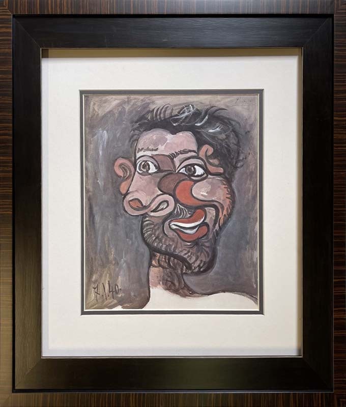 Pablo Picasso (Spanish 1881-1973) color Plate Lithograph from 1970: Pablo Picasso (Spanish 1881-1973) color plate Lithograph from 1970 and signed in the plate. Custom framed and includes documentation. Approx 22x20 inches. Art Artwork Artist.
