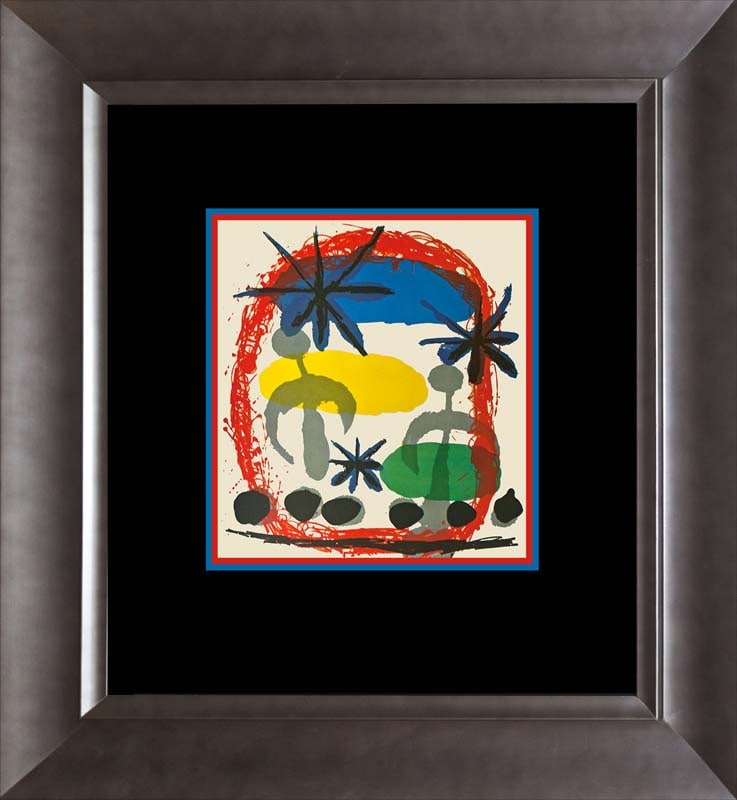 Joan Miro (Spanish 1893-1983) Lithograph 1972 Paris.: Joan Miro (Spanish 1893-1983) Lithograph 1972 Paris.Joan Miro Lithograph 1972 Paris. The signature is in the plate. Approx 24x20 inches Professionally framed. Includes Certificate of Authenticity. Art