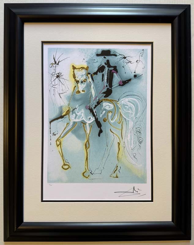 Salvador Dali (Spanish 1904-1989) Limited Edition Lithograph: Salvador Dali (Spanish 1904-1989) Limited Edition Lithograph Salvador Dali Limited Edition Lithograph Signed by the artist in the plate. This comes custom framed and includes a documentation. Approx. 
