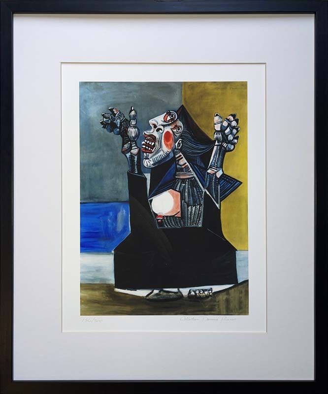 Pablo Picasso (Spanish 1881-1973) Collection Domaine Picasso Limited Edition on paper: Pablo Picasso (Spanish 1881-1973) Limited edition Lithograph Custom framed. Estate signed. From the Collection Domaine Picasso. Includes certificate of authenticity. Approx image size 22 x 16 inches s