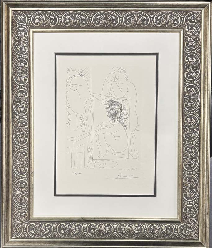 Pablo Picasso (Spanish 1881-1973) Lithograph from 1990 Suite Vollard. Authorized by the Picasso (1 of 1)