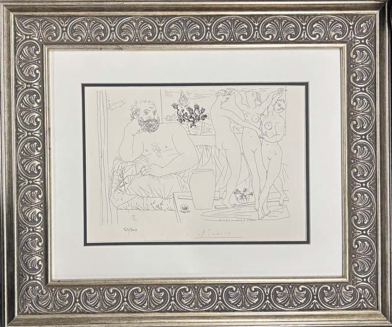 Pablo Picasso (Spanish 1881-1973) Lithograph from 1990 Suite Vollard. Authorized by the Picasso (1 of 1)