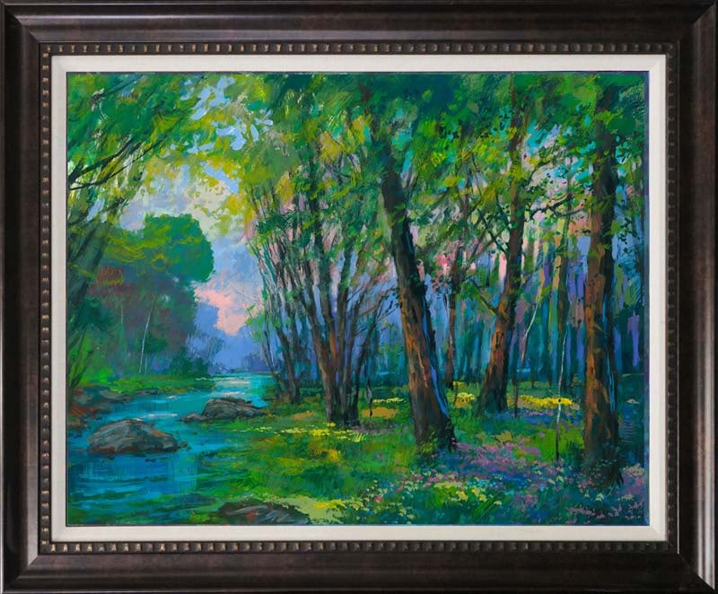 Michael Schofield (American 1947) Original Mixed media on canvas Landscape painting: Michael Schofield (American 1947) Original mixed media on canvas 30x24 inches. Hand signed by the artist. Custom framed and certificate of authenticity Art Artwork Artist.