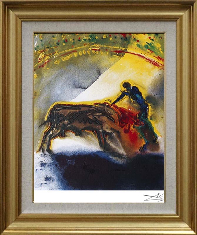 Salvador Dali (Spanish 1904-1989) color plate lithograph on paper: Salvador Dali (Spanish 1904-1989) color plate lithograph on paper Approx 24x20 inches Custom framed and includes certificate. Art Artwork Artist.