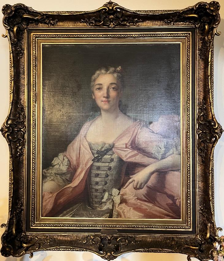 SUBLEYRAS Title: COMTESSE OF ST MACCARY oil painting on canvas: Artist: SUBLEYRAS Title: COMTESSE OF ST MACCARY Technique: oil painting on canvas Measurements: 80 x 63 cm Provenance: Important collection BIOGRAPHY: He was born in Saint-Gilles (Gard, France) and wa