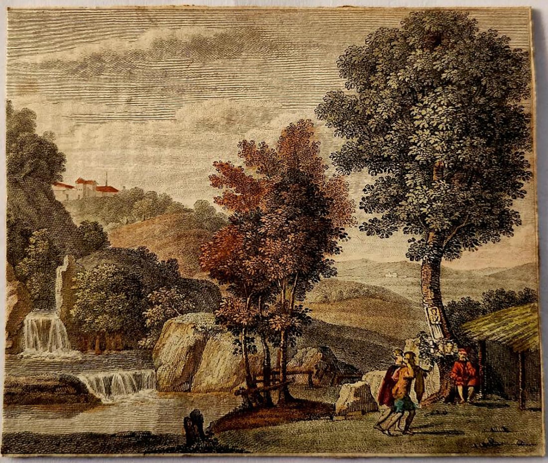 CARRACCI Agostino (1557-1602) Italy, m Ancient engraving: Ancient engraving CARRACCI AgostinoItaly, Bologna 1557, Rome 1602Ancient engraving CARRACCI Agostino, The Seller of DrawingsVery good conditions. Signed on the back in ink.Work dimensions 100 x 120 mm