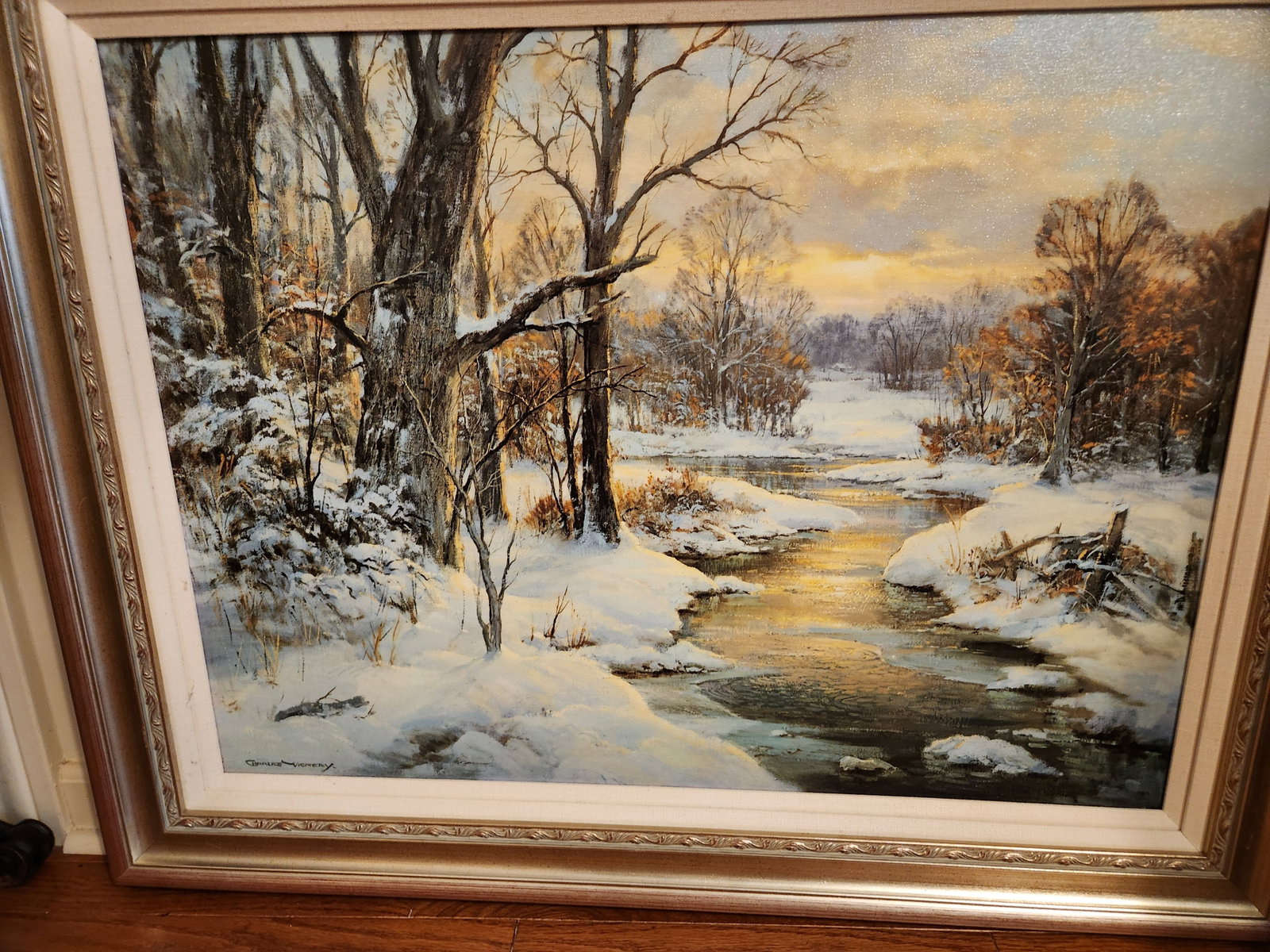 Charles Vickery Winter Glow original painting by Charles Vickery (1 of 1)