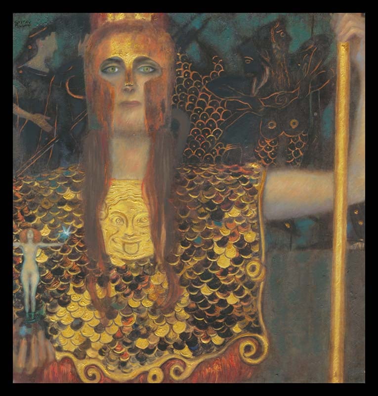 Gustav Klimt (Austrian 1862-1918) Palais Athene 28 x 28 image on canvas Limited Edition after Gustav: Gustav Klimt (Austrian 1862-1918) After Gustav Klimt Limited ink on canvas Palais Athene. Limited edition oil on archival canvas. The signature is in the plate. Size is approx. 28 x 28 Image. Includes