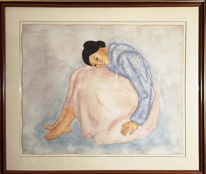 R. C. Gorman (American 1931-2005) Original painting on paper by R C Gorman (1 of 1)