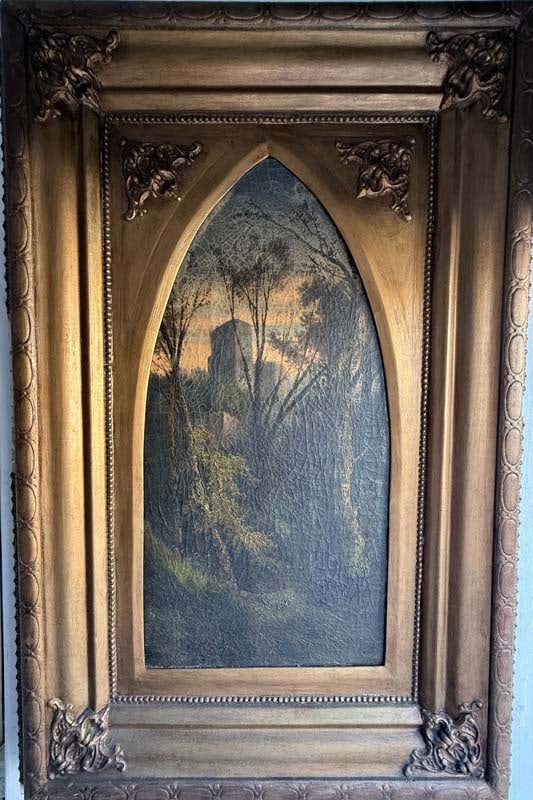 Artist: European School, 19th Century Title: Romantic Landscape at Twilight Technique: Oil on canvas (1 of 1)