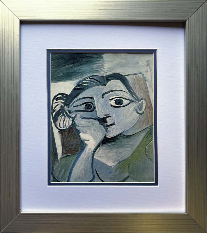 Pablo Picasso (Spanish 1881-1973) color Plate Lithograph from 1970: Pablo Picasso (Spanish 1881-1973) color plate Lithograph from 1970 and signed in the plate. Custom framed and includes documentation. Approx 22x20 inches. Art Artwork Artist.
