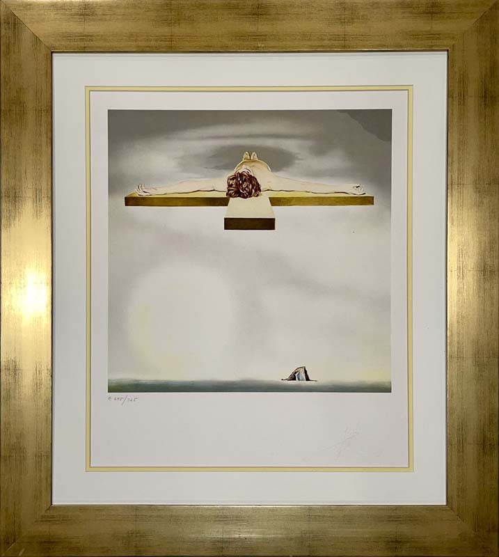 Salvador Dali (Spanish 1904-1989) Limited Edition Embossed Lithograph: Limited Edition Lithograph Salvador Dali (Spanish 1904-1989) Embossed Signature. Hand signed Approx 24x18 inches Custom framed and includes documentation Art Artwork Artist.