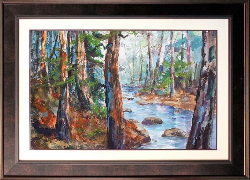 Michael Schofield (American 1947) Original Watercolor Painting by Michael Schofield landscape (1 of 1)