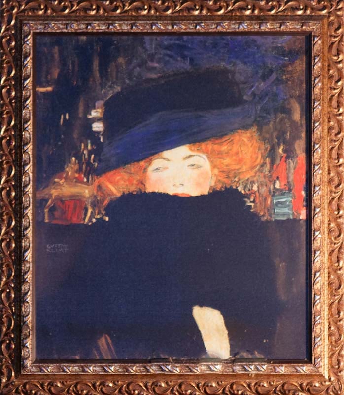Gustav Klimt (Austrian 1862-1918) Limited Edition painting ink on canvas after Gustav Klimt: Gustav Klimt (Austrian 1862-1918) Limited Edition ink on canvas Plate signed and numbered Professionally framed. Approx 30x26 inches. Includes documentation. Art Artwork Artist.