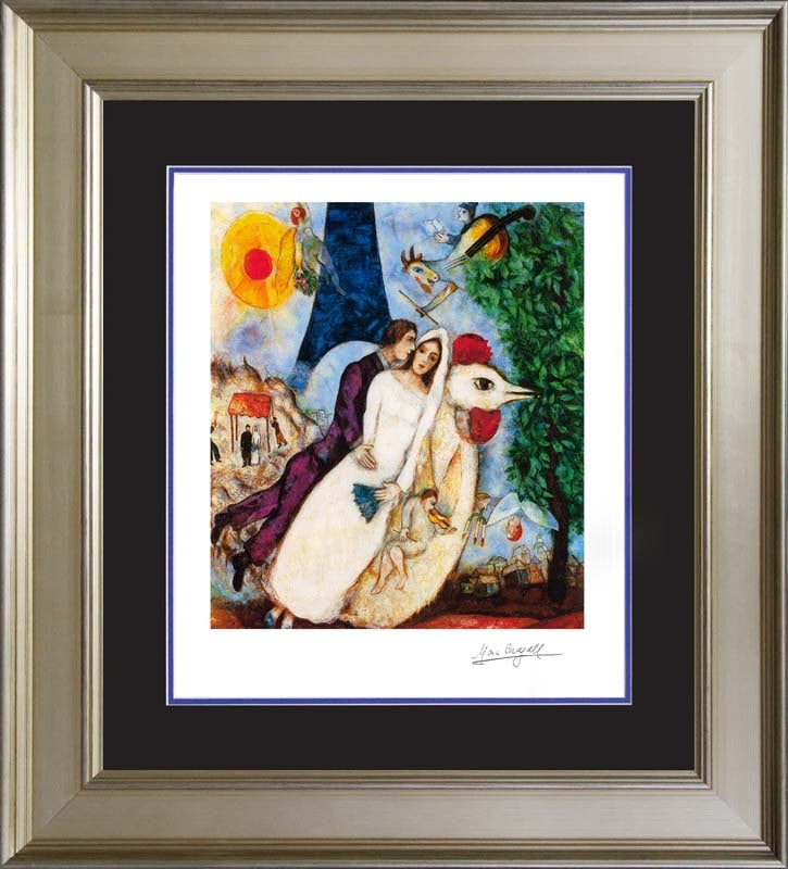 Marc Chagall (Russian-French 1887-1985) Marc Chagall Bride and Groom of the Eiffel Tower Marc (1 of 1)