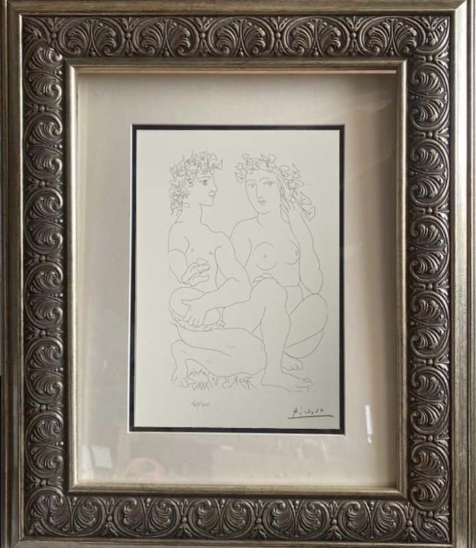 Pablo Picasso (Spanish 1881-1973) Lithograph from 1990 Suite Vollard. Authorized by the Picasso (1 of 1)