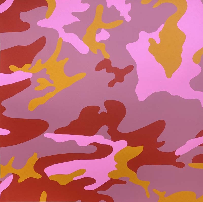 Andy Warhol (American, 1928-1987) Camouflage Screenprint from 1987 Serigraph (1 of 1)