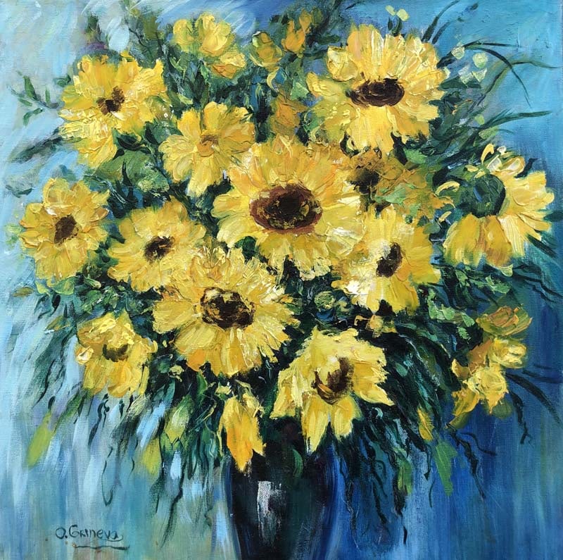 Oksana Grineva Original oil painting on canvas: Oksana Grineva Original oil painting on canvas. One of a kind original. Hand signed by the artist. 24 x 30 inches approx image size Includes certificate of authenticity. Custom framed. This work was p