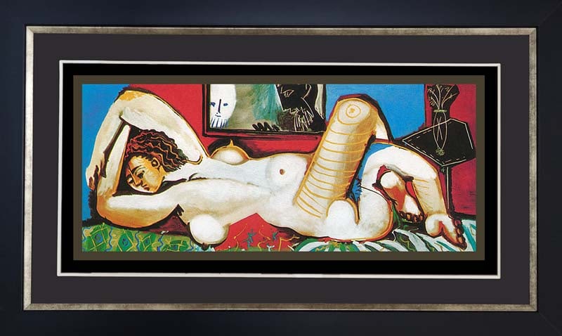 Pablo Picasso (Spanish 1881-1973) Reclining nude Pablo Picasso Collection Domaine Limited Edition: Pablo Picasso (Spanish 1881-1973) Reclining nude Pablo Picasso Collection Domaine Limited EditionPablo Picasso Reclining Nude Lithograph Collection Domaine. The signature is in the plate. Limited Edit