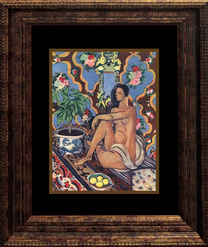 Henri Matisse (French 1869-1954) Lithograph after Matisse from 1968: Henri Matisse (French 1869-1954) Lithograph from 1968. The signature is in the plate. Approx 24x20 inches. Professionally framed. Includes certificate. Art Artwork Artist.