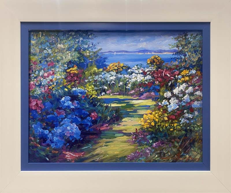 David Lloyd Glover (American 1949) Original Mixed Media Painting Painting oil painting on canvas by: Original Mixed Media Painting on canvas by David Lloyd Glover. Hand signed by the artist and one of a kind original. Custom framed and includes certificate. Approx image size 24x18 inches. Art Artwork