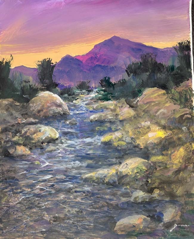Michael Schofield (American 1947) Original Painting on canvas by Michael Schofield (1 of 1)
