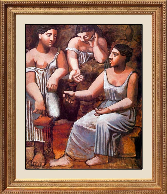 Pablo Picasso (Spanish 1881-1973) Three Women and the Spring Pablo Picasso Collection Domaine: Pablo Picasso (Spanish 1881-1973) Three Women and the Spring Pablo Picasso Collection Domaine Picasso Pablo Picasso Limited Edition Three Women and the Spring. Limited Edition on paper Estate signed, 