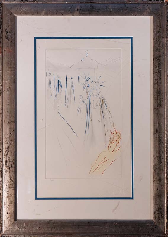 Salvador Dali (Spanish 1904-1989) Limited Edition Lithograph: Salvador Dali (Spanish 1904-1989) Limited Edition Lithograph Signed in the plate and numbered by the artist Professionally framed. Approx 22x26 inches. Art Artwork Artist.