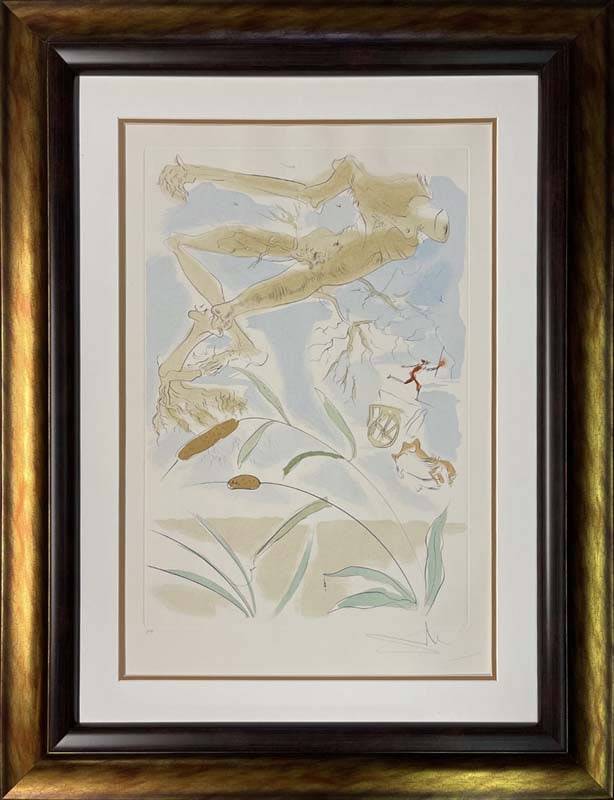 Salvador Dali (Spanish 1904-1989) Limited Edition Le Chene et le Roseau from the Fables of Fontaine (1 of 1)