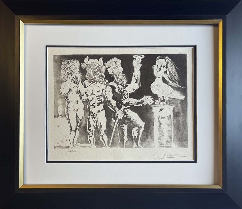 Pablo Picasso (Spanish 1881-1973) lithograph 300 in the limited edition with museum official stamp (1 of 1)