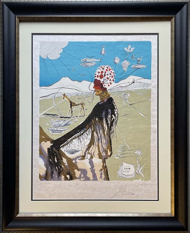 Salvador Dali (Spanish 1904-1989) The Earth Goddess (The Restauranteur). Limited Edition Hand signed: Salvador Dali (Spanish 1904-1989) The Earth Goddess (The Restauranteur). Limited Edition Hand signed and numbered Original Lithograph Salvador Dali The Earth Goddess (The Restauranteur). Lithograph Ap