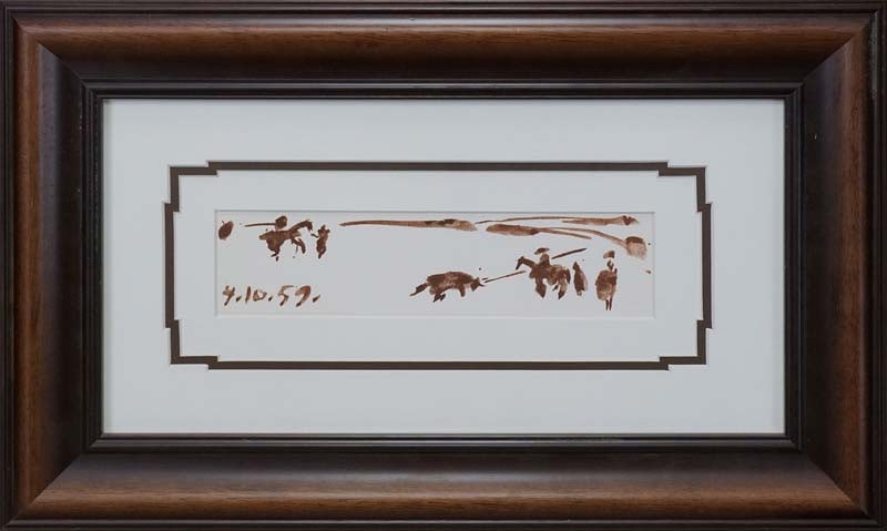 Pablo Picasso (Spanish 1881-1973) 1961 Lithograph Pablo Picasso Bullfight: Pablo Picasso (Spanish 1881-1973) 1961 lithograph Includes Certificate of Authenticity. Approx 20x24 inches. Custom framed. Printed In Paris. Art Artwork Artist.