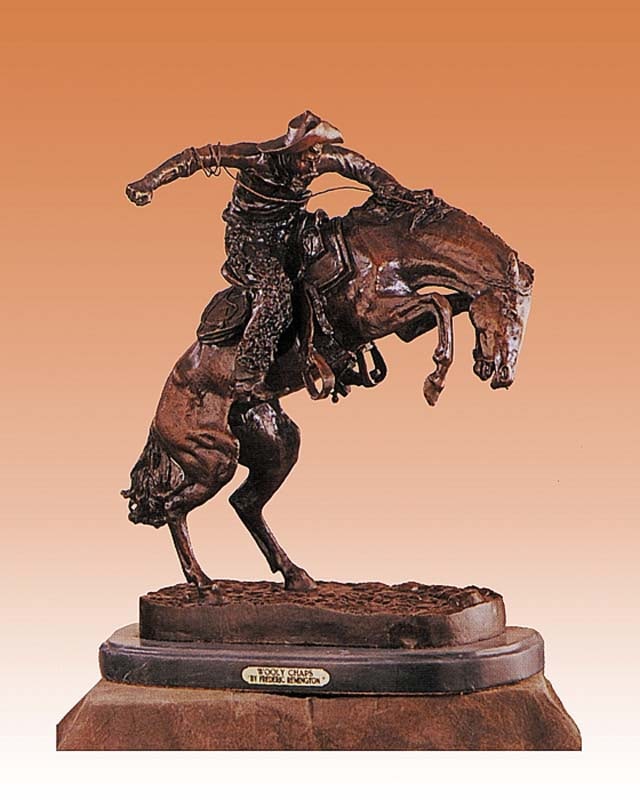 Frederic Remington -Whooly Chaps Bronze Sculpture (1 of 1)