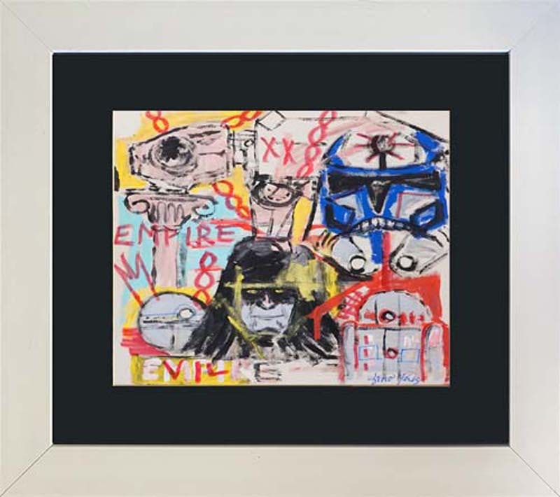 Gino Perez (Mexican-American 1977) Original by Gino Perez 30 x 30 inches: Gino Perez (Mexican-American 1977)Original Painting on canvas by Gino Perez Hand signed by the artist. One of a kind original Approx 30 x 30 inches image size Custom framed. Includes certificate This 