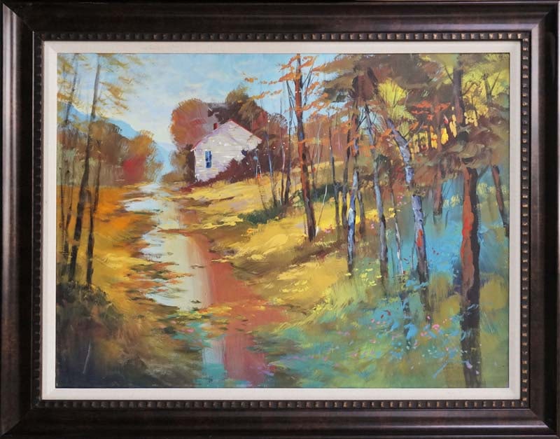 Michael Schofield (American 1947) Original Painting on canvas by Michael Schofield Landscape (1 of 1)