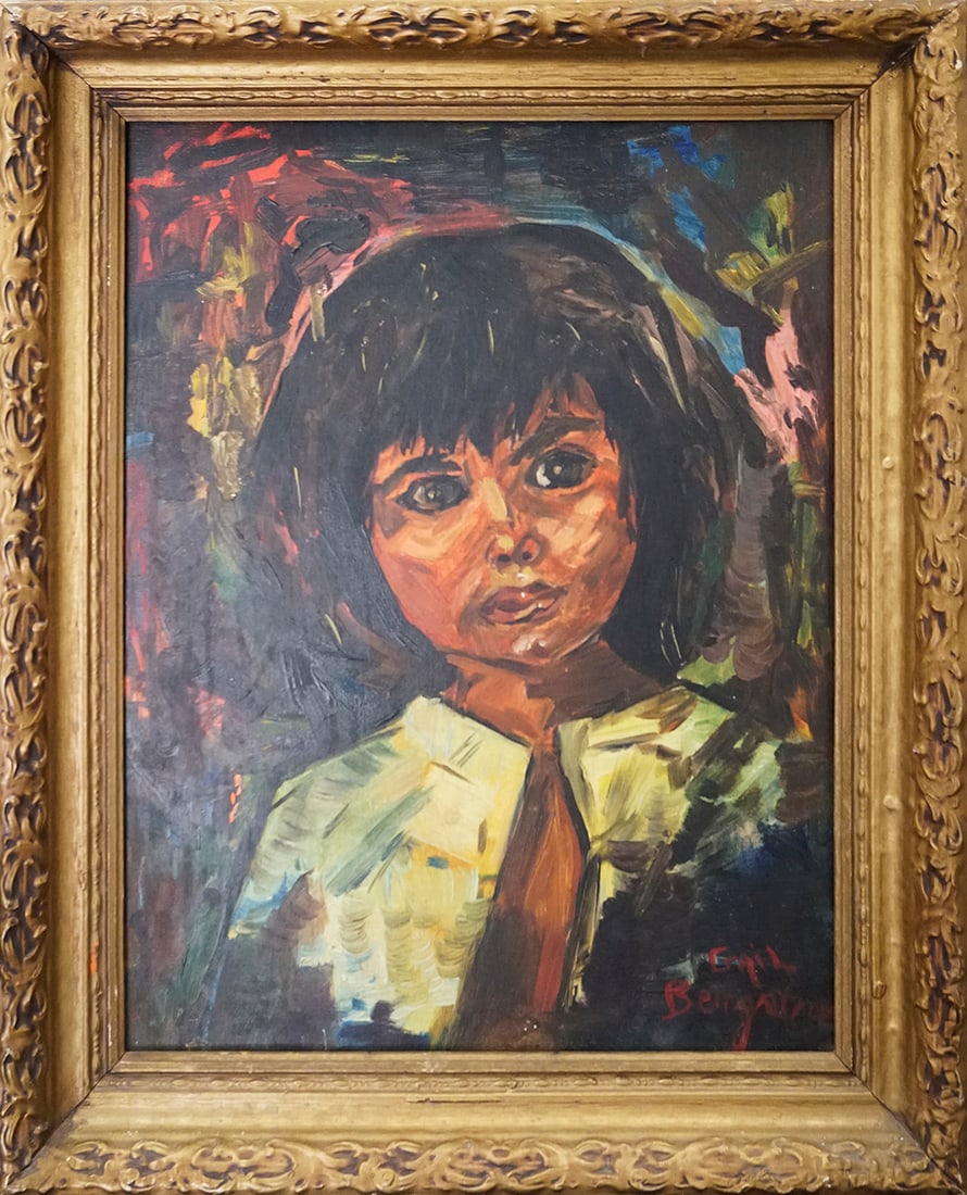 Gail Bergstrom oil painting on canvas: oil painting on canvas by Gail Bergstrom 18 x 14 inches image size. 22 x 18 inches overall size. Signed lower right. thur Art Artwork Artist.