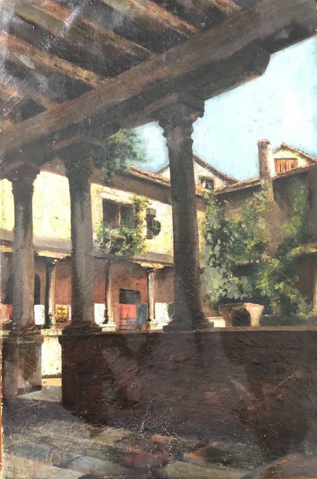 Carl Moll oil painting on canvas (1 of 1)
