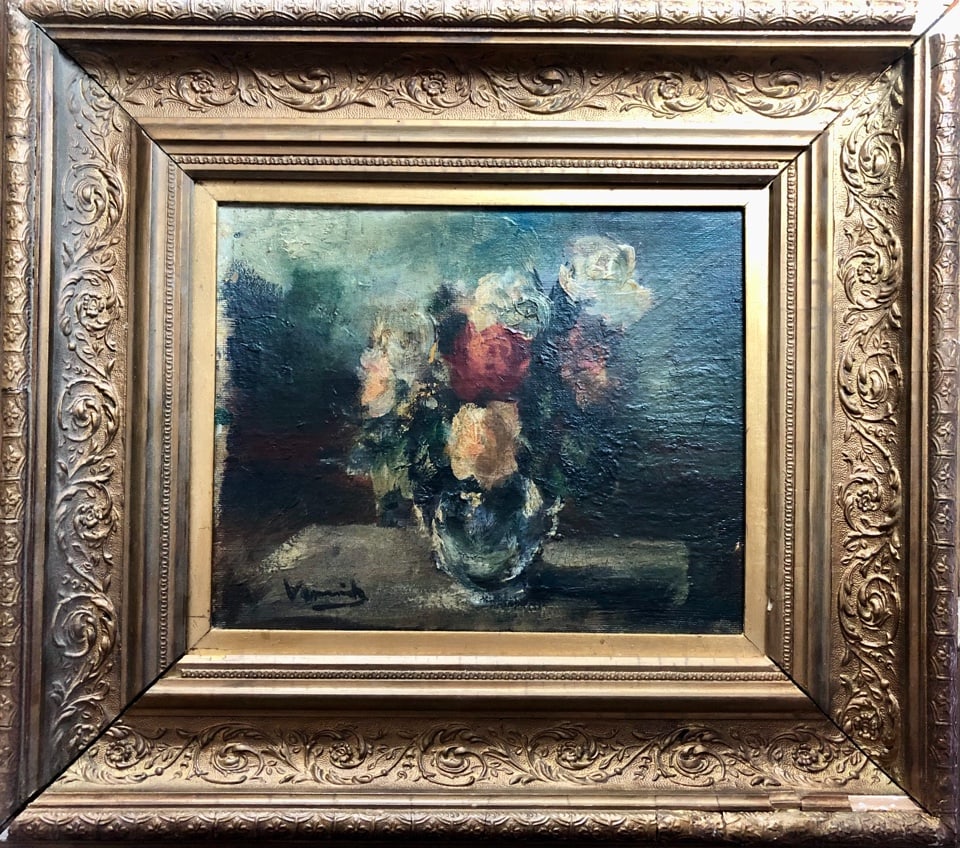 Maurice de Vlaminck Original oil painting on canvas to board (1876-1958): Maurice de Vlaminck Original oil painting on canvas to board Maurice de Vlaminck. Hand signed (1876 Paris-1958) Trained as a musician he began painting by studying the works exhibited at the Louvre an