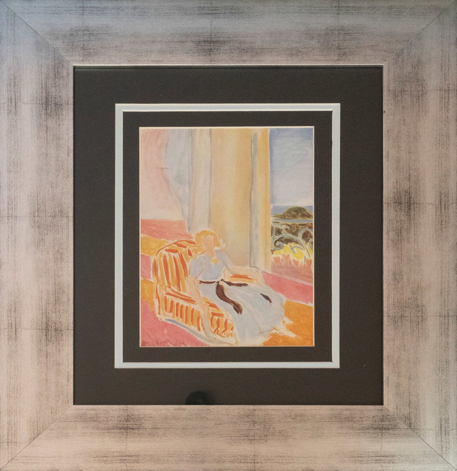 Henri Matisse (French 1869-1954) Color Plate Lithograph after Henri Matisse from 1968: Henri Matisse (French 1869-1954) Lithograph from 1968 Paris. Approx 24x20 inches professionally framed. Includes documentation. Art Artwork Artist.