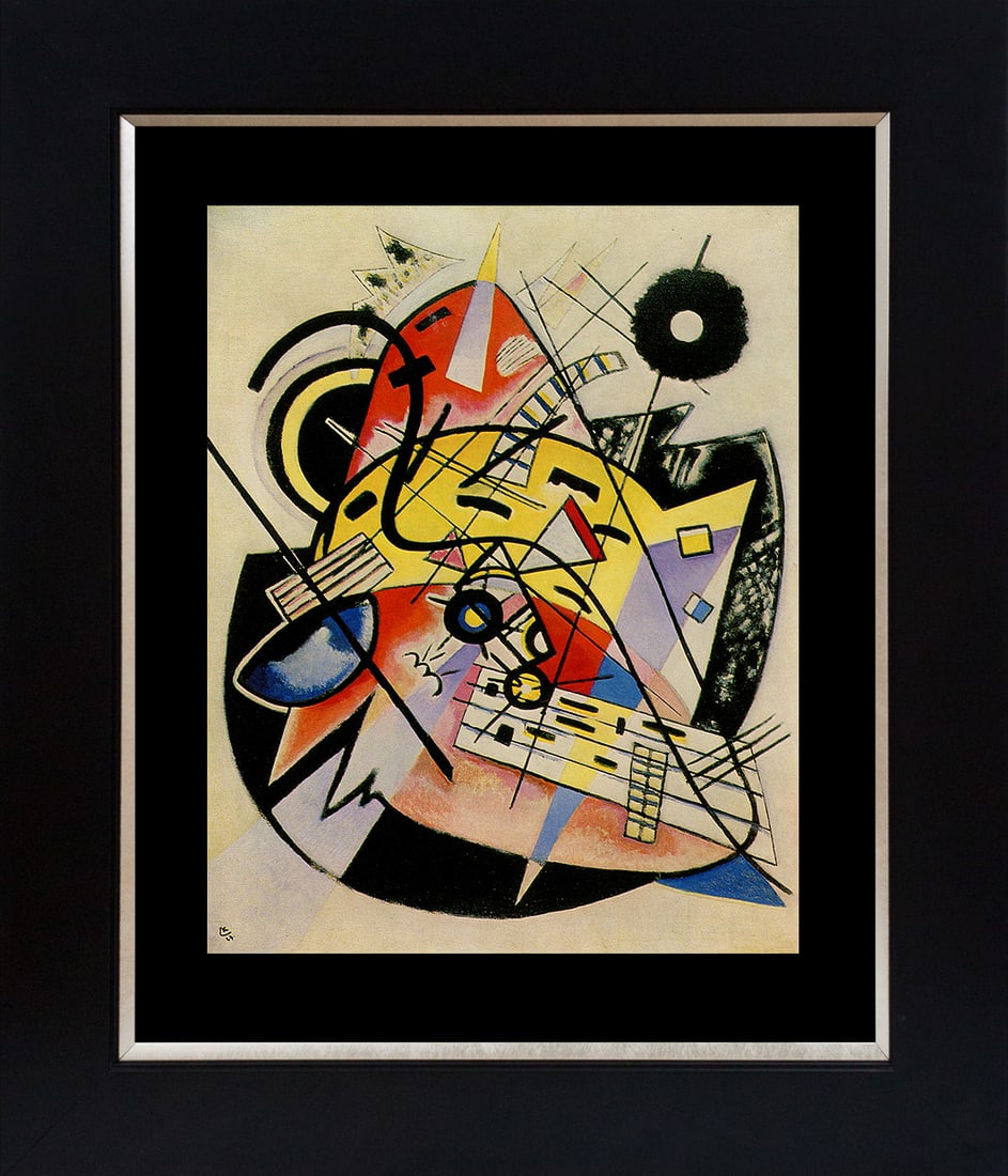 Wassily Kandinsky (Russian 1866-1944) Color Plate Lithograph after Kandinsky from 1967: Kandinsky (Russian 1866-1944) Professionally framed. Includes certificate of authenticity. Approx 20x24 inches. Art Artwork Artist.