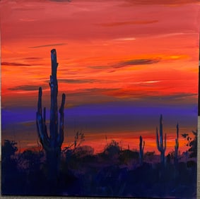 Michael Schofield (American 1947) Original Painting on canvas by Michael Schofield